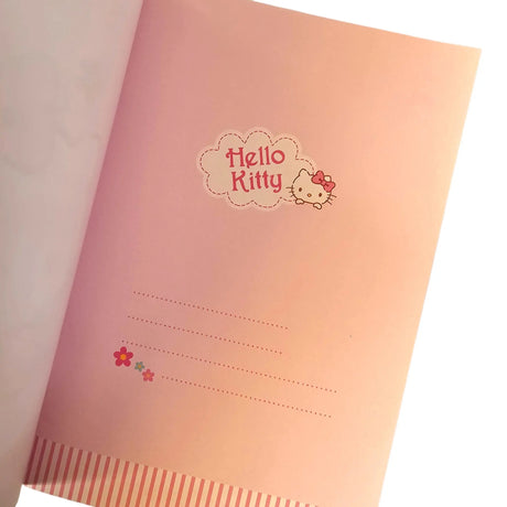 libreta hello kitty líneas de puntos a color