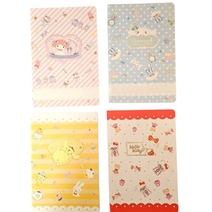 libreta personajes sanrio brillante líneas