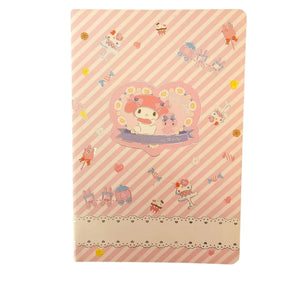libreta personajes sanrio brillante líneas