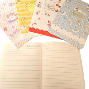 libreta personajes sanrio brillante líneas