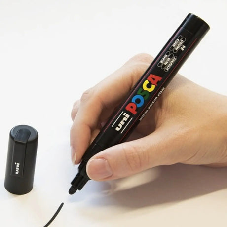 set marcadores uni posca punta media 5m 8 colores