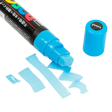 set marcadores uni posca punta extra gruesa 17k 8 colores