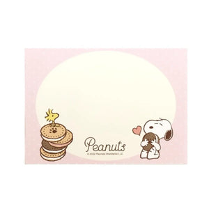 memopad sunstar snoopy peanuts pop corn