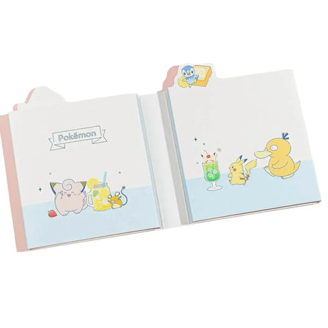 memopad desplegable pokemón (6 diseños / 90 hojas)
