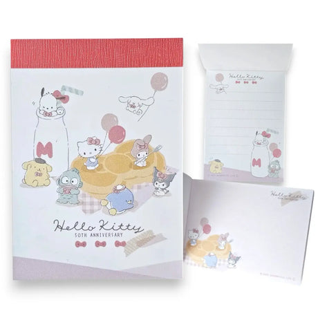 mini notepad sanrio room party hello kitty 50th anniversary
