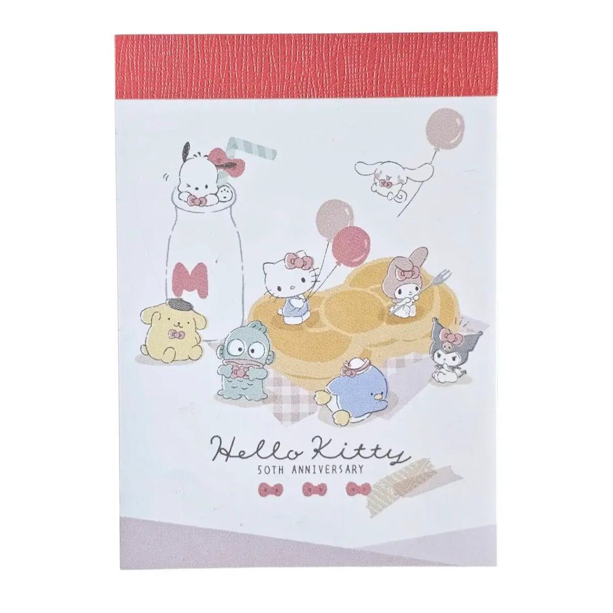 mini notepad sanrio room party hello kitty 50th anniversary