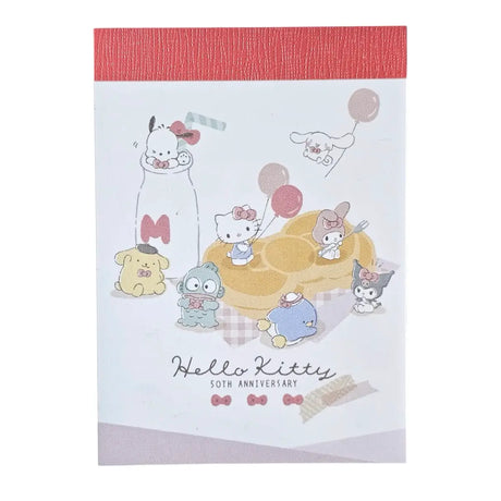 mini notepad sanrio room party hello kitty 50th anniversary