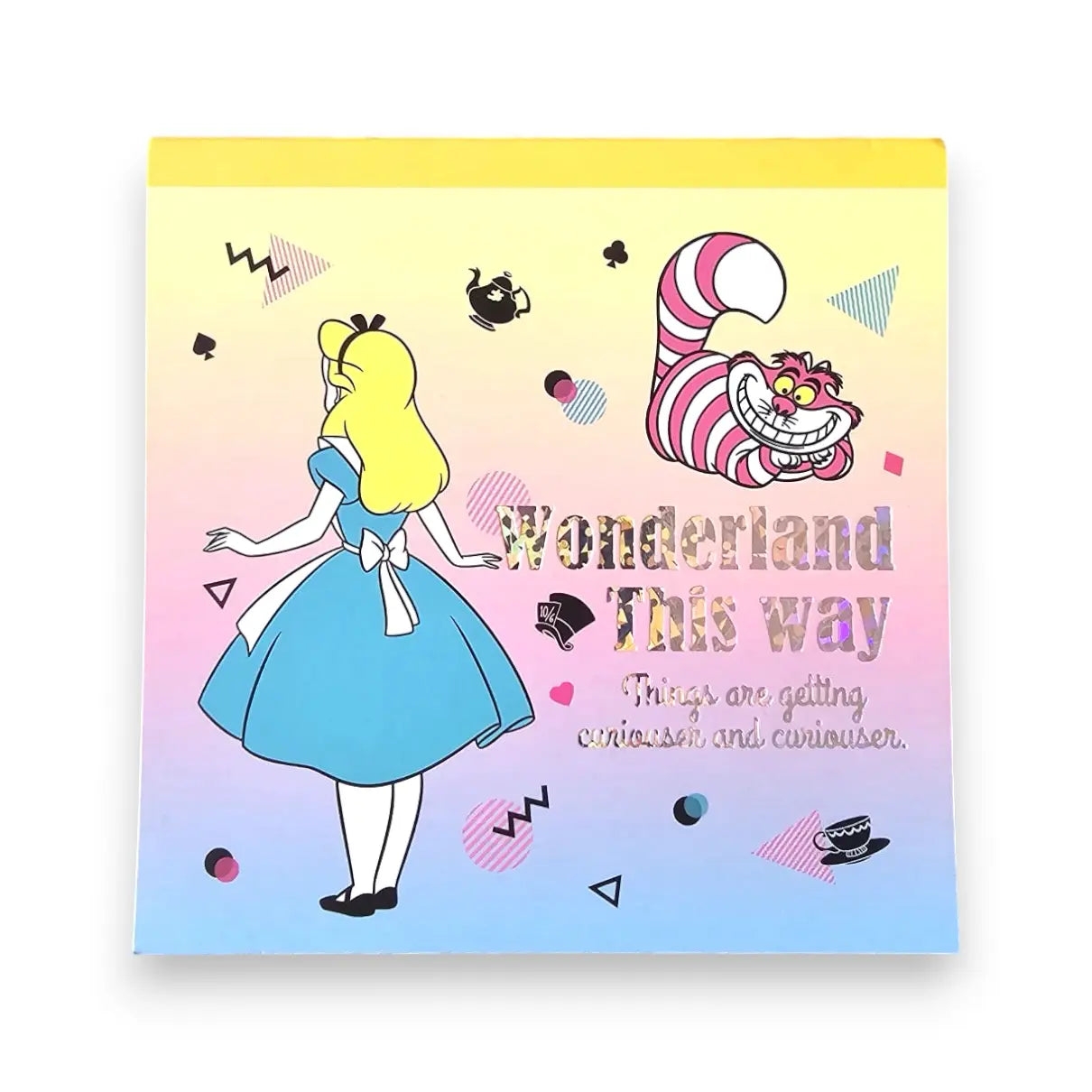 memopad cuadrado alicia wonderland this way