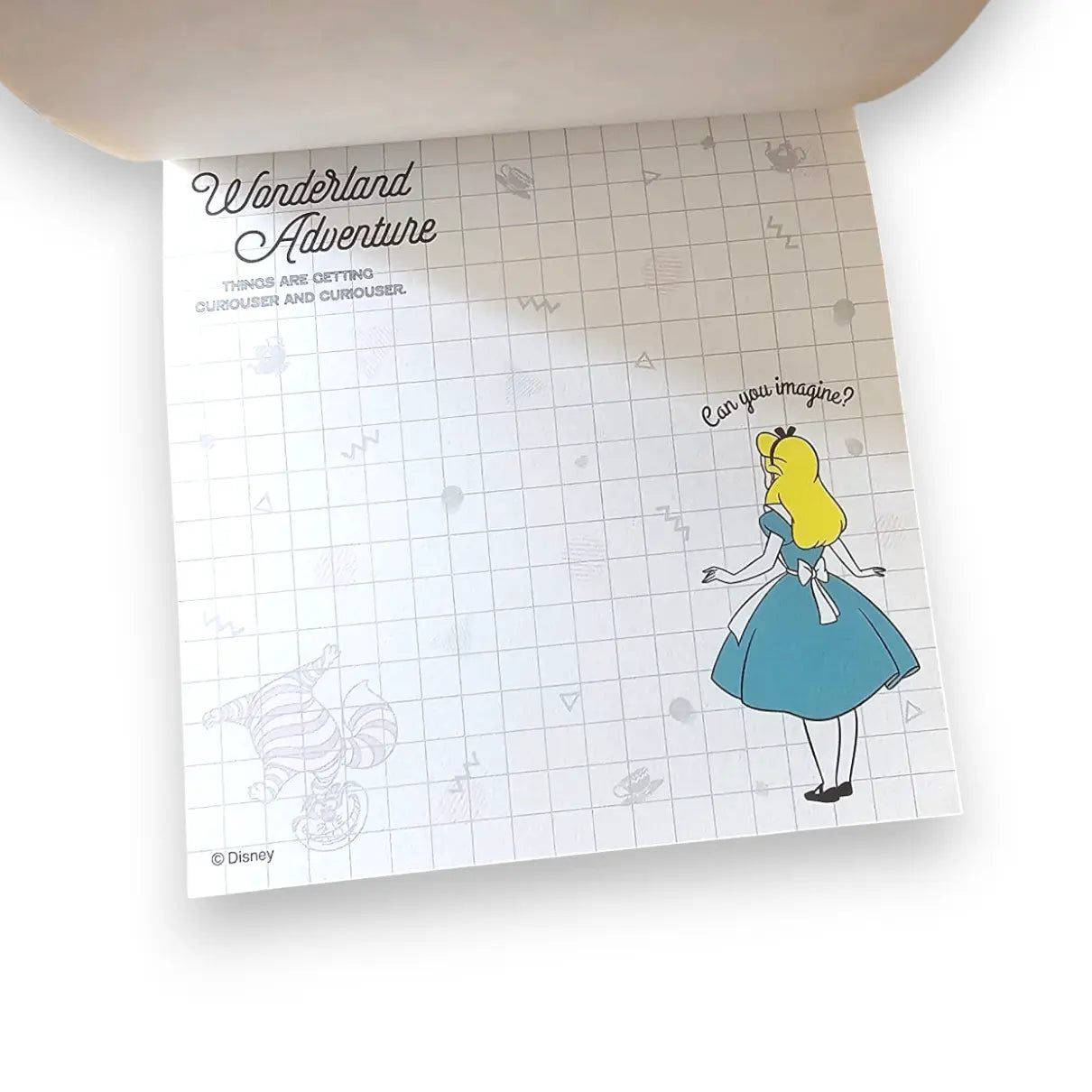 memopad cuadrado alicia wonderland this way