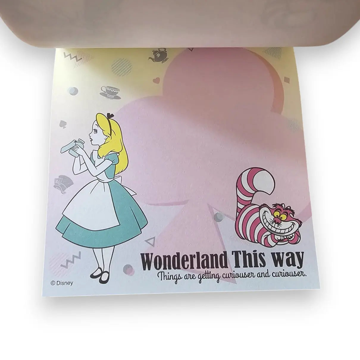 memopad cuadrado alicia wonderland this way