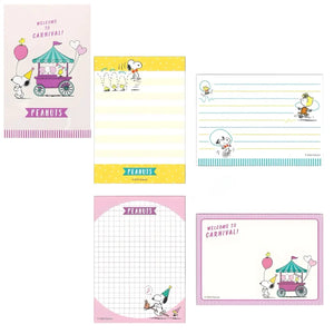 memopad sunstar snoopy peanuts carnaval