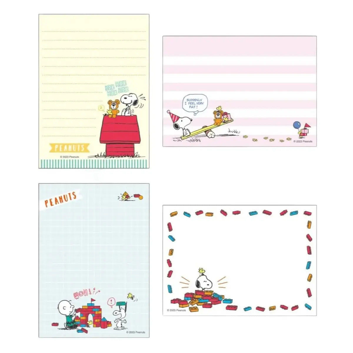 memopad sunstar snoopy peanuts carnaval