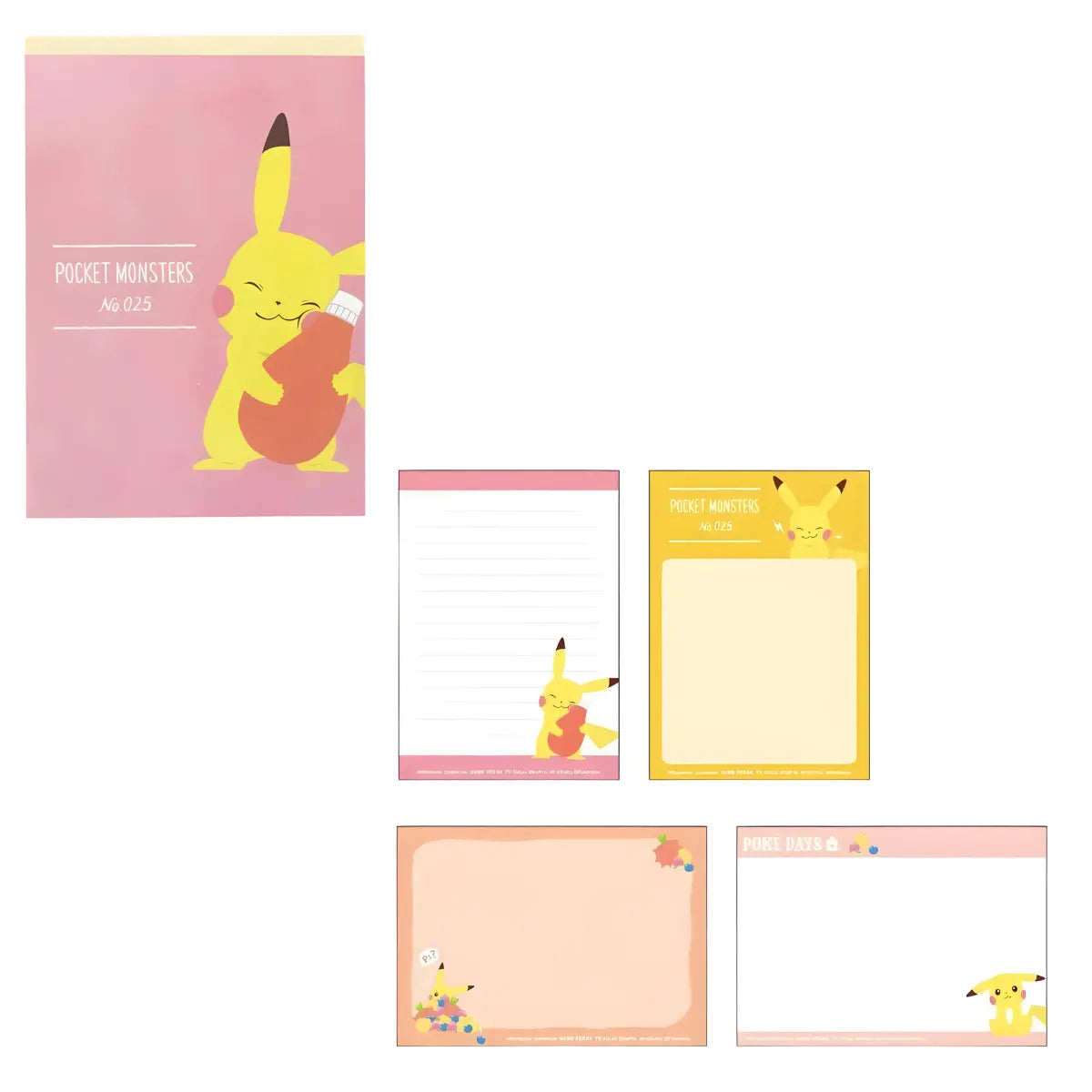 memopad A6 pokémon pikachu (100 hojas) - peach