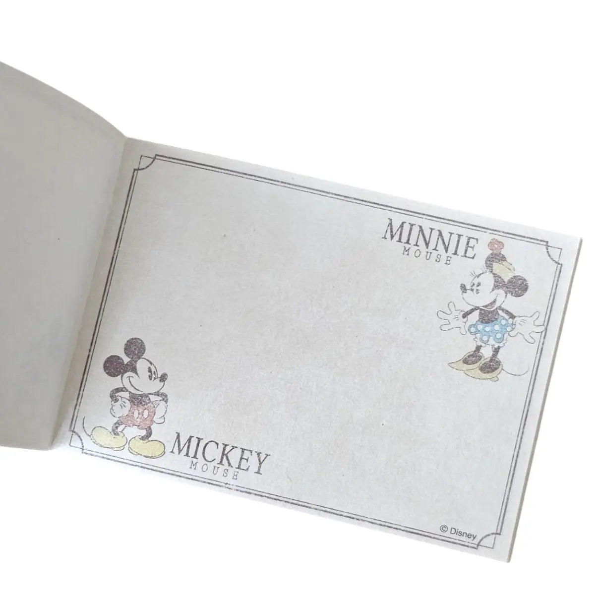 mini memopad mickey & minnie vintage