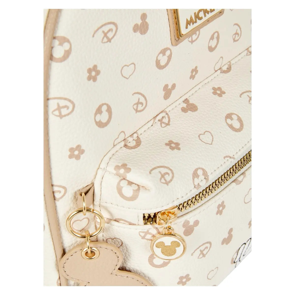 mochila mickey mouse disney beige