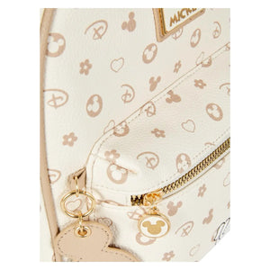 mochila mickey mouse disney beige
