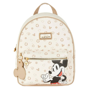 mochila mickey mouse disney beige