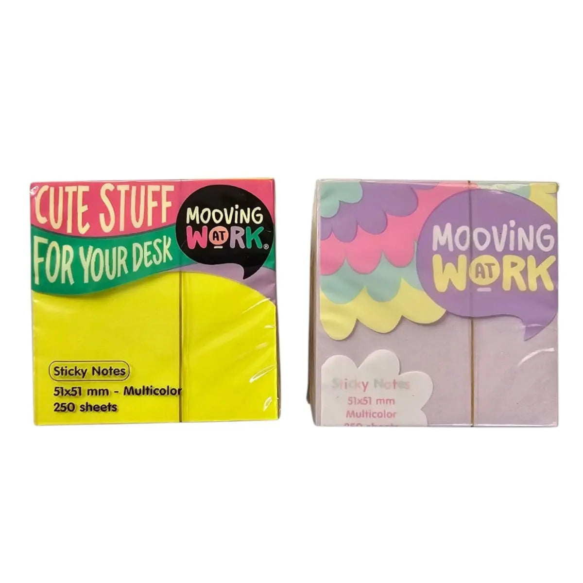 sticky notes mini - 51 x 51 mm (250 hojas - 5 colores)