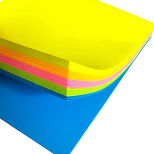 sticky notes 76x76mm 100 hojas neón - 5 Colores en 1
