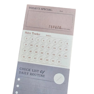 taco de notas multitarea con prepicado vintage