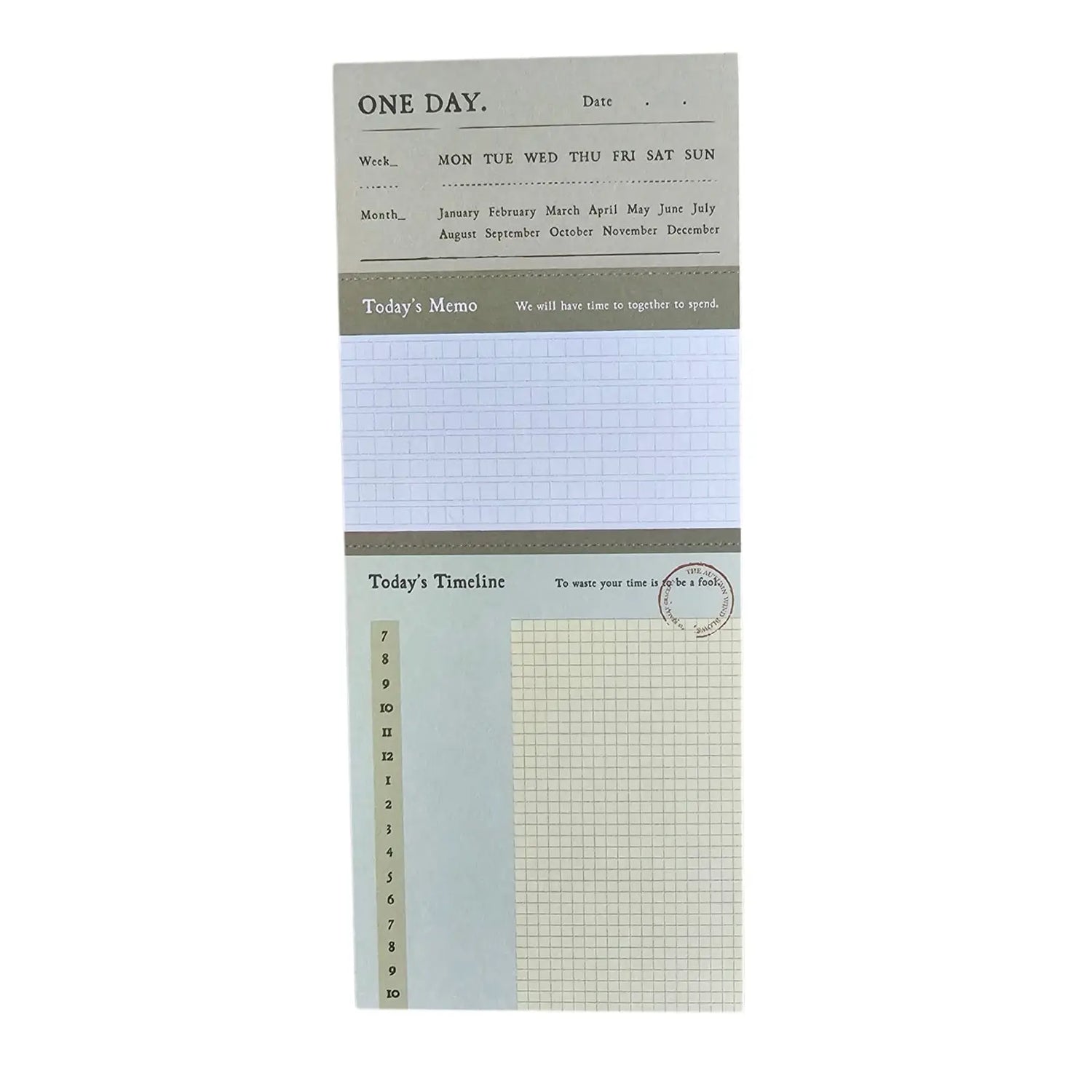 taco de notas multitarea con prepicado vintage