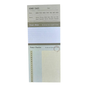 taco de notas multitarea con prepicado vintage