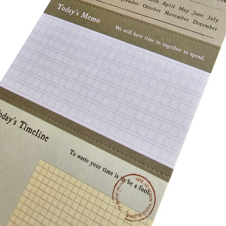 taco de notas multitarea con prepicado vintage