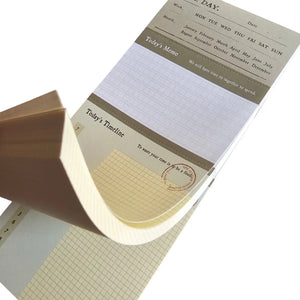 taco de notas multitarea con prepicado vintage