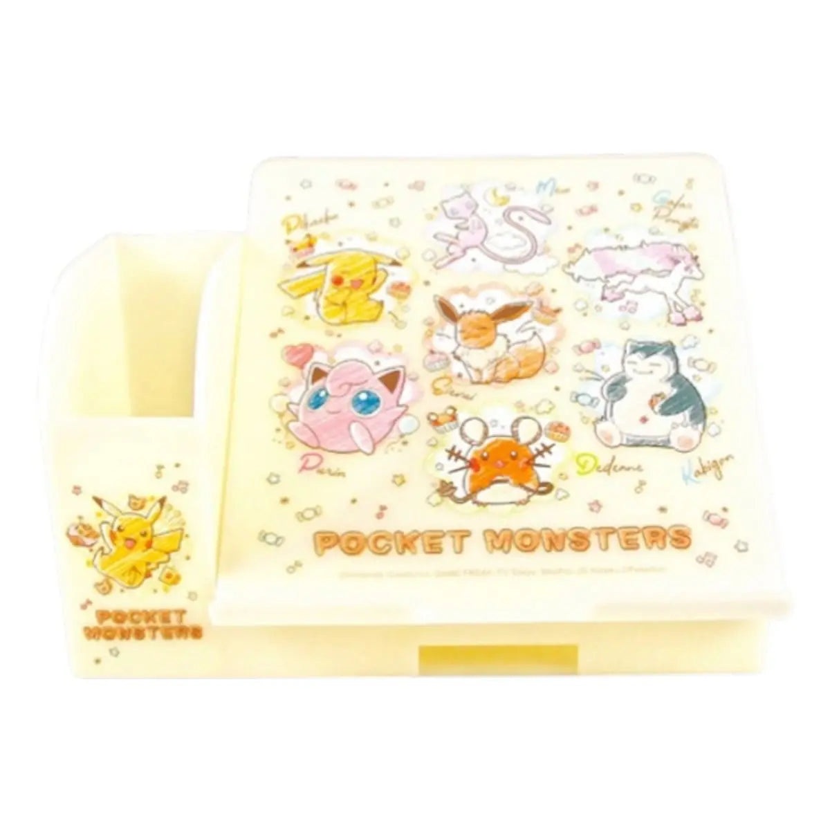 organizador de escritorio pokémon - pikachu & friends