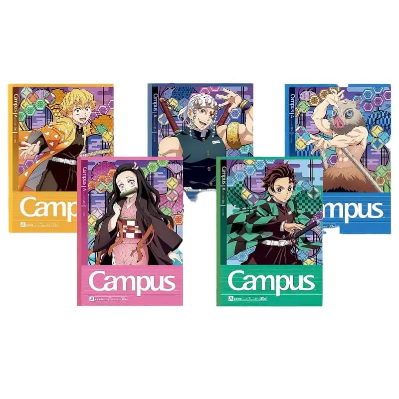 pack 5 cuadernos campus demon slayer (kimetsu no yaiba) 7mm A Line