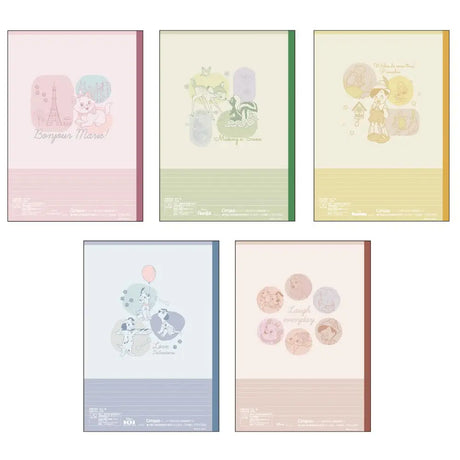 pack 5 cuadernos campus disney clásicos acuarela 7mm A Line