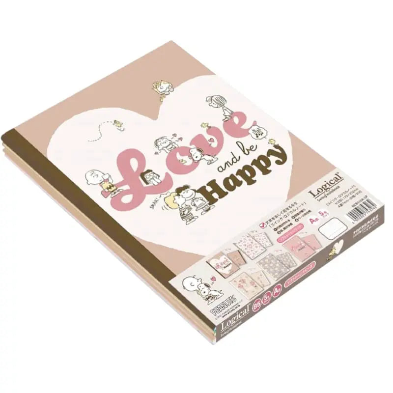 pack 5 cuadernos campus snoopy love & hearts 7mm A Line