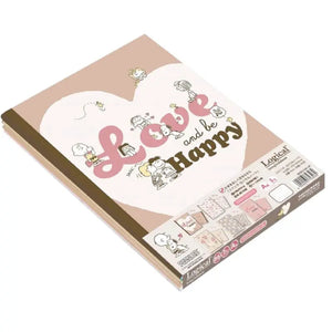 pack 5 cuadernos campus snoopy love & hearts 7mm A Line