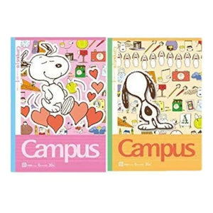 pack 5 cuadernos campus snoopy pastel life 6mm B Line
