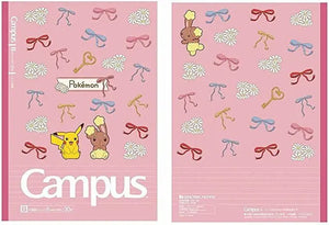 pack 5 cuadernos campus pokémon pikachu flower series 6mm B Line