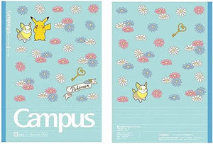 pack 5 cuadernos campus pokémon pikachu flower series 6mm B Line