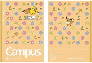 pack 5 cuadernos campus pokémon pikachu flower series 6mm B Line