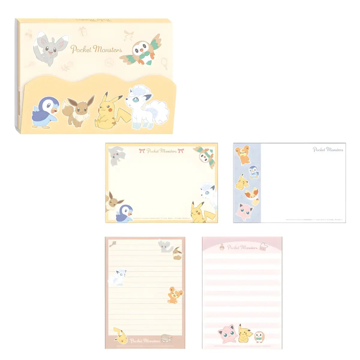 memopad a6 pokemón extensible 4 paneles - pikachu