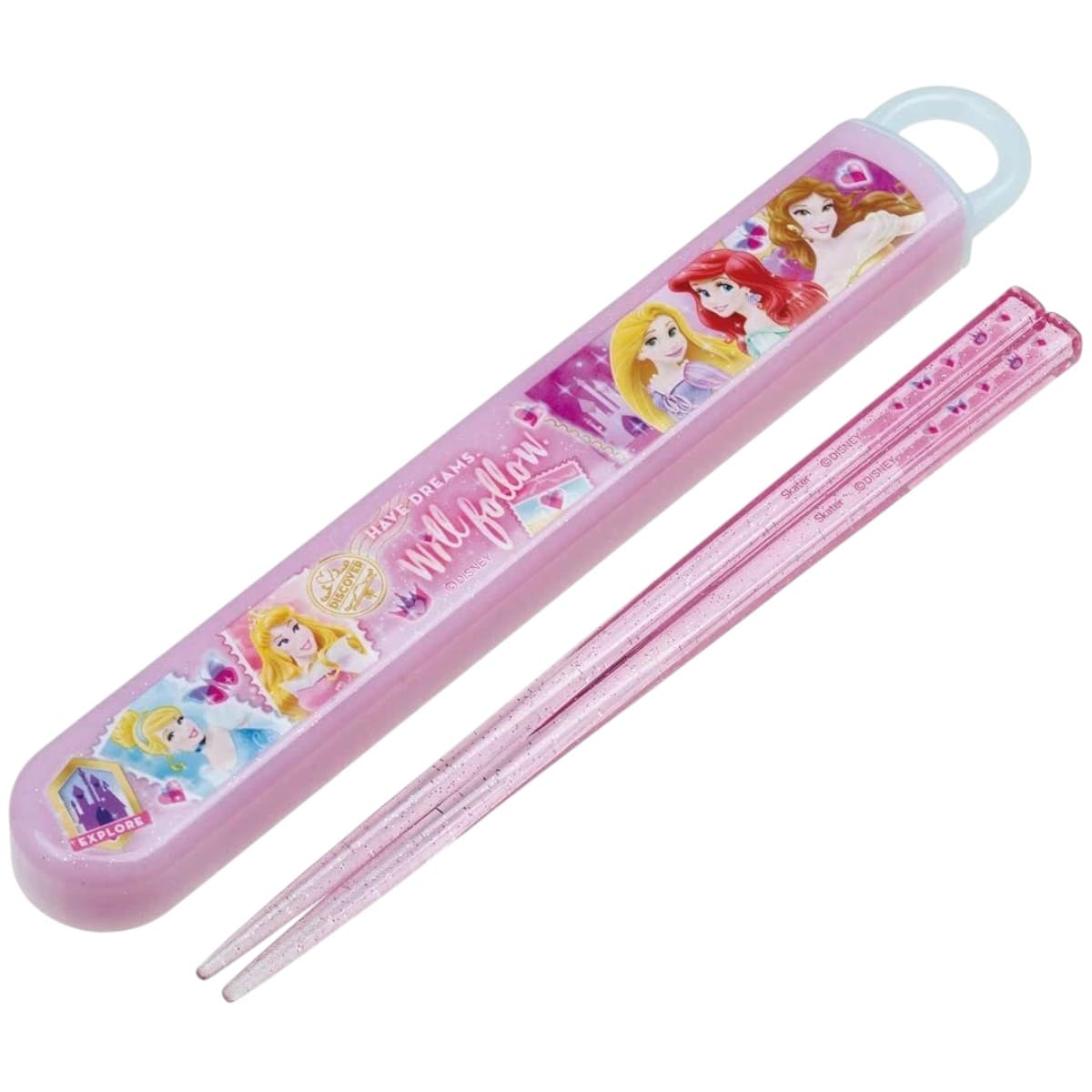 palillos con estuche princesas disney