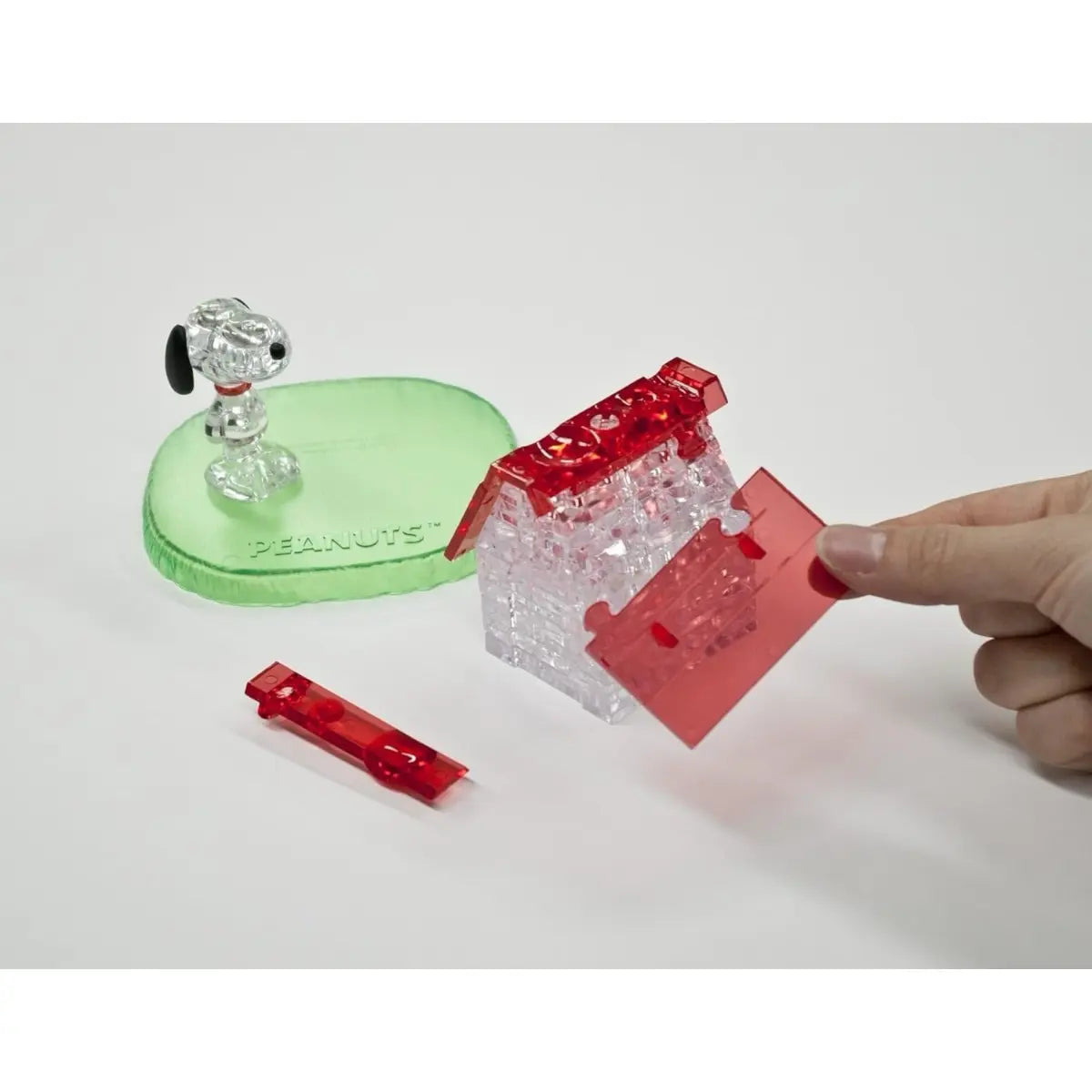 puzzle 3d crystal snoopy peanuts casa