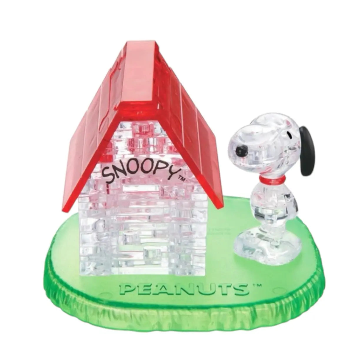 puzzle 3d crystal snoopy peanuts casa