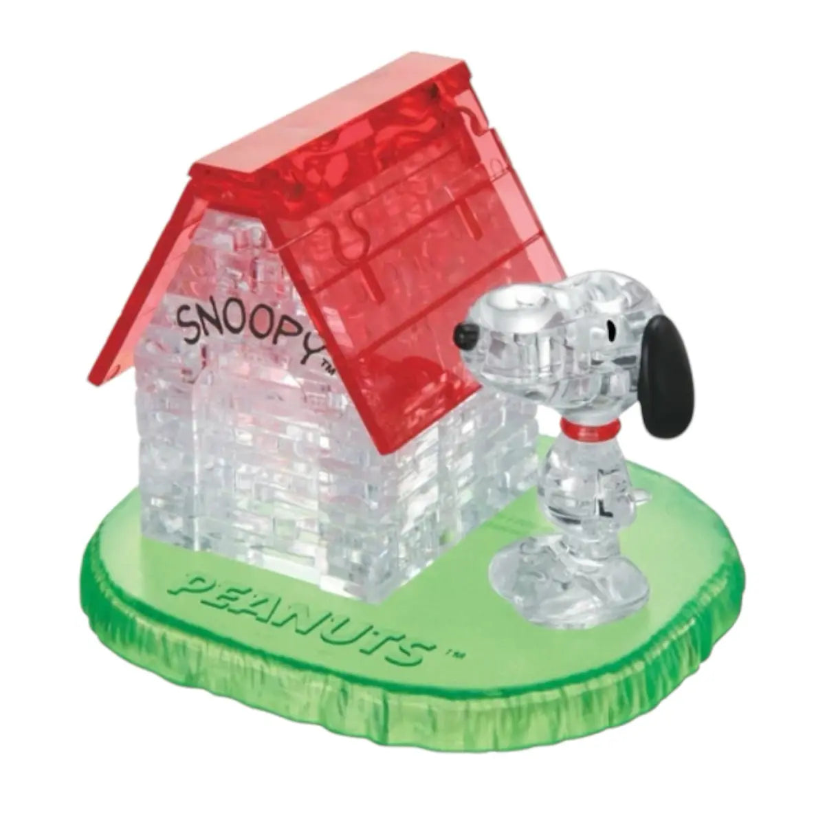 puzzle 3d crystal snoopy peanuts casa