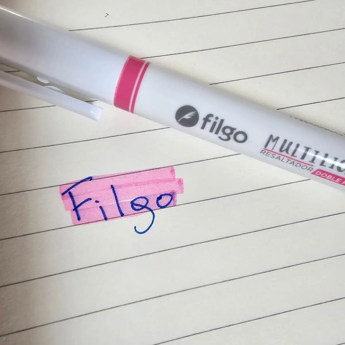 Set de 10 marcadores doble punta multiligther fluo