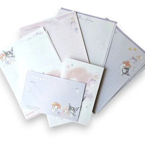 set de cartas y sobres sanrio (28 hojas / 14 sobres)