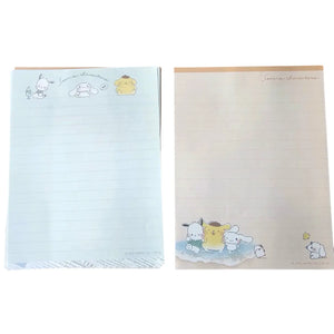 set de cartas y sobres sanrio (28 hojas / 14 sobres)