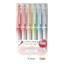 set 6 destacadores pilot frixion borrable