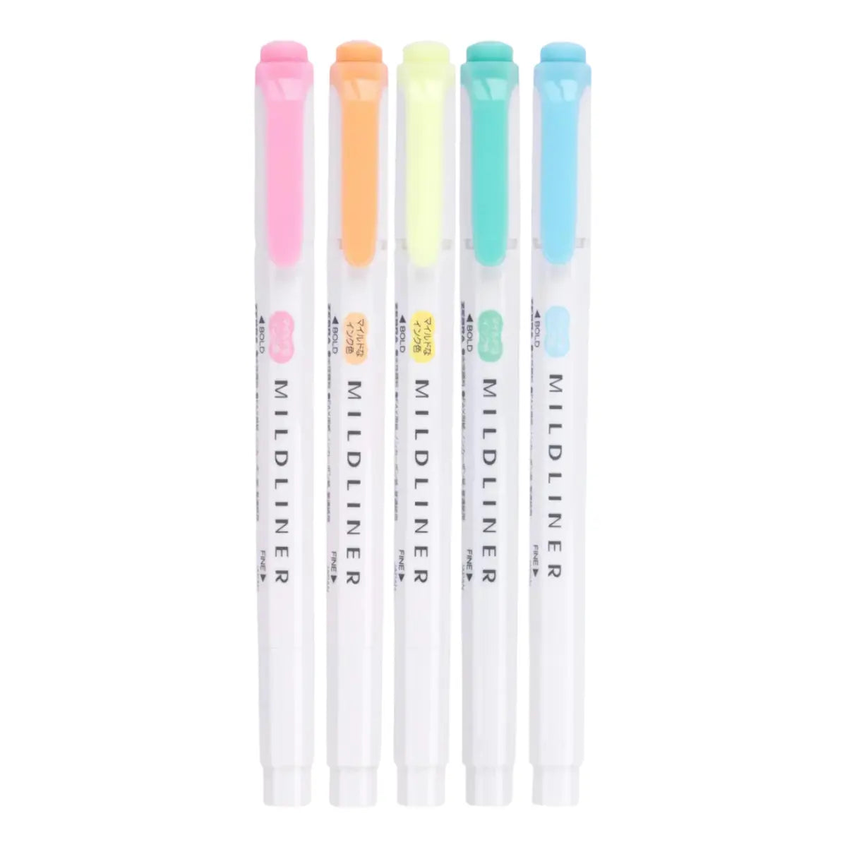 set 5 destacadores zebra mildliner