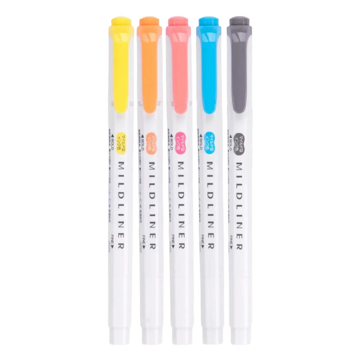 set 5 destacadores zebra mildliner