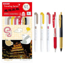 set destacadores y lápices gel sarasa zebra
