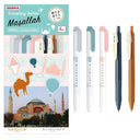 set destacadores y lápices gel sarasa zebra
